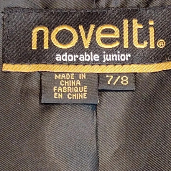Novelti Adorable Junior NWOT Women's Black Full Length Trench Coat in Size 7/8 - Picture 7 of 12